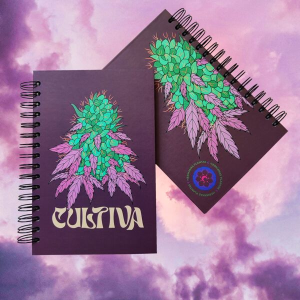 Libreta Weed Morada Miniatura