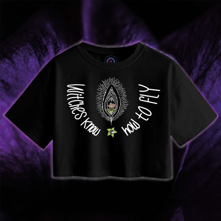 Witches-Belladona Crop Top Neg  Miniatura