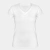 Playera Dama: Algodón Peinado Cuello V Miniatura