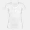 Playera Dama: Algodón Peinado Cuello V Miniatura
